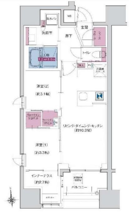 ソルティア府中宮町 間取り