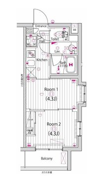 ガーラ・アヴェニュー調布  間取り