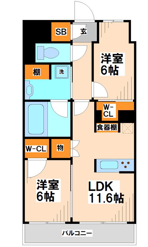 サンクレイドル浅草Ⅲ  間取り
