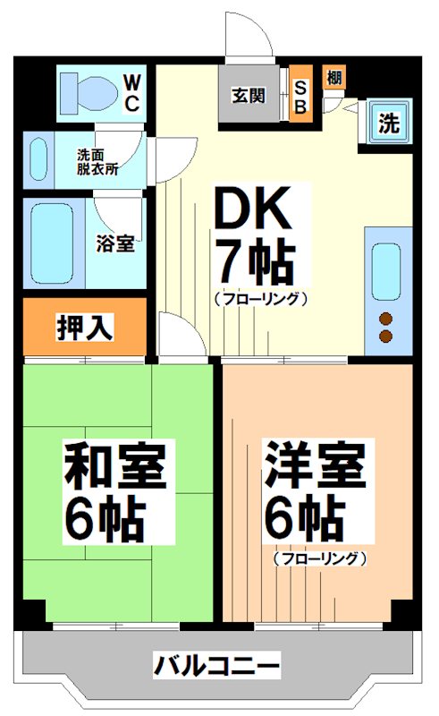 グランジャルダン東松原 間取り