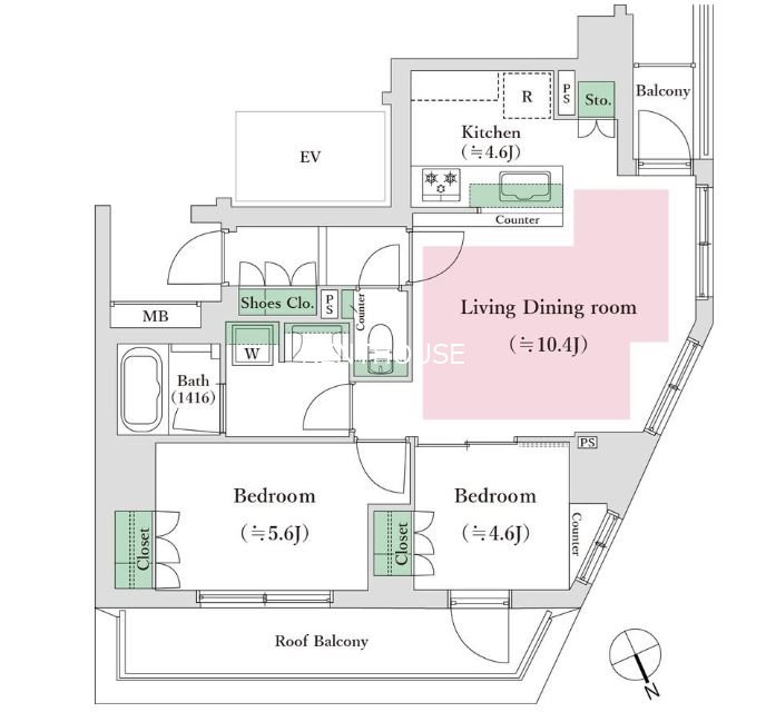 プレミアムレジデンス府中西府駅前 間取り