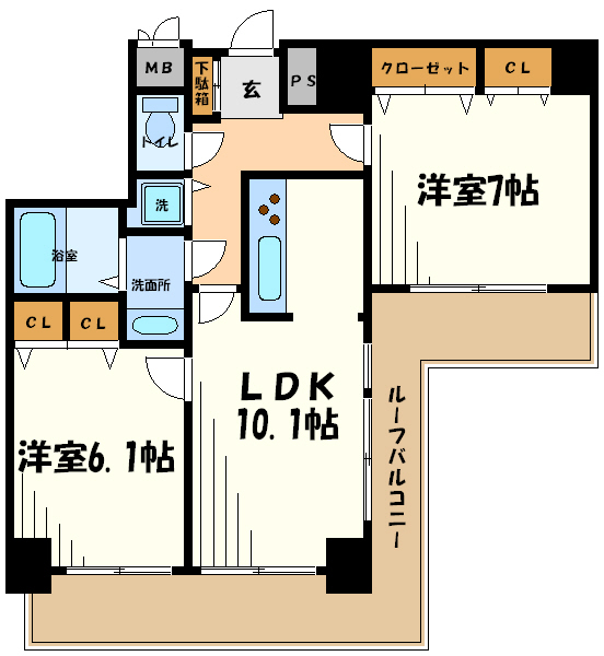 マートルコート調布第3  間取り