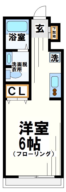 クレセール調布B   間取り