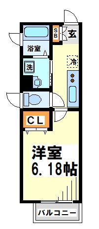 クレイン   間取り