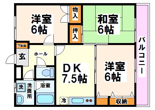 エクセル府中  間取り