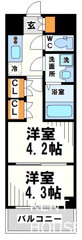 ラフィスタ調布多摩川  間取り