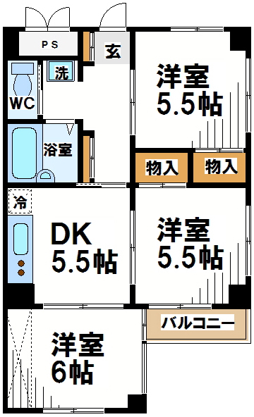 調布ガーデンヒルズ井上   間取り