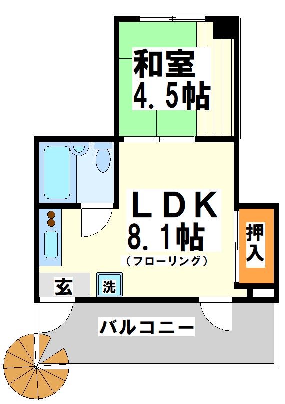 アイダアパート　当店限定物件 間取り