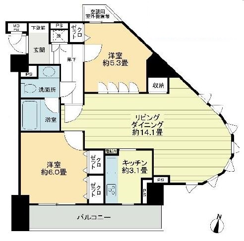 ライオンズガーデン初台　 間取り
