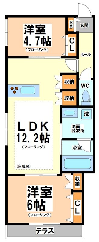（仮称）下高井戸５丁目メゾン西棟 間取り