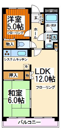 サンファミリー烏山 当社管理物件  間取り
