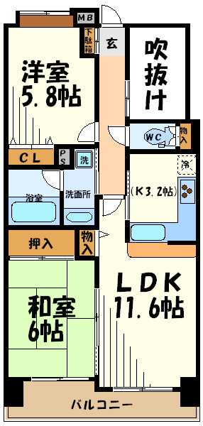 ライオンズプラザ調布シティー  間取り
