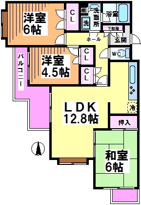 フラット浜田山A 間取り