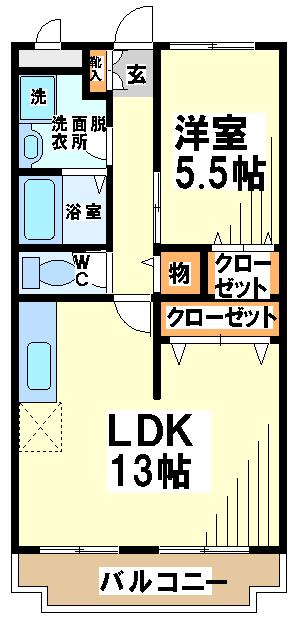 グリーンパレス柏野   間取り