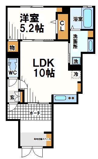 ヴィラコルティーレ   間取り