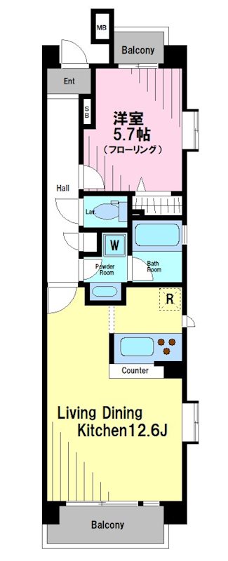 アボリアスコート笹塚イースト  間取り図