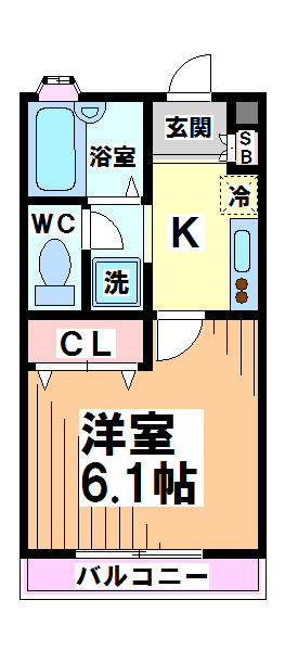 スカイキープ明大前 間取り図
