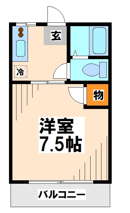 ハイツY    間取り