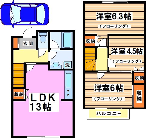 ヴェルジェ宮前 間取り図