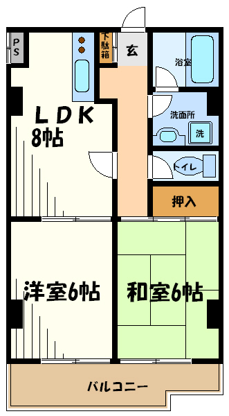 アブニール調布  間取り