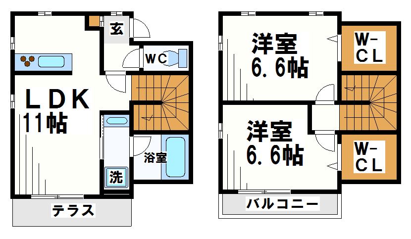 リベールＢ棟   間取り