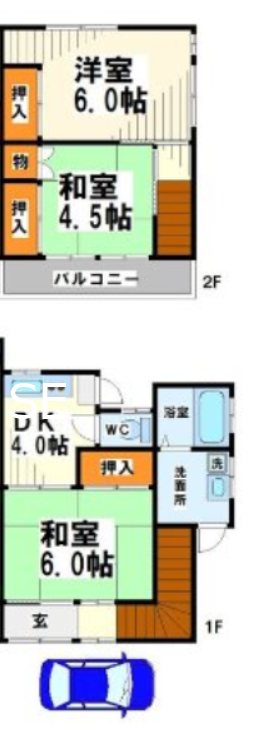中原2丁目テラスハウス  間取り