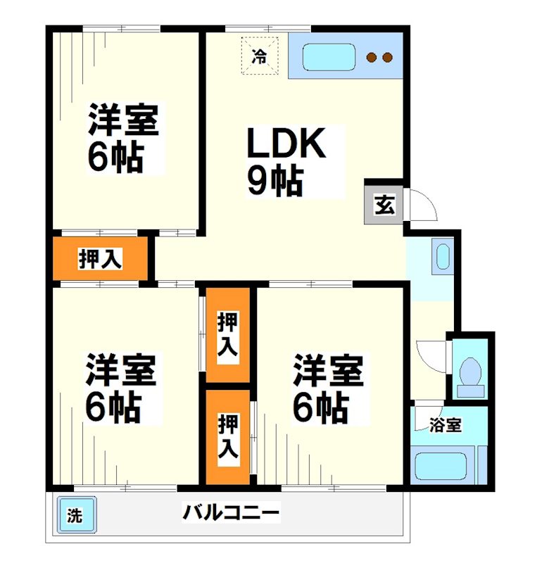 調布第2コーポラス   間取り