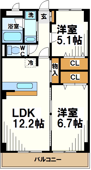 ピュアクレスト  間取り