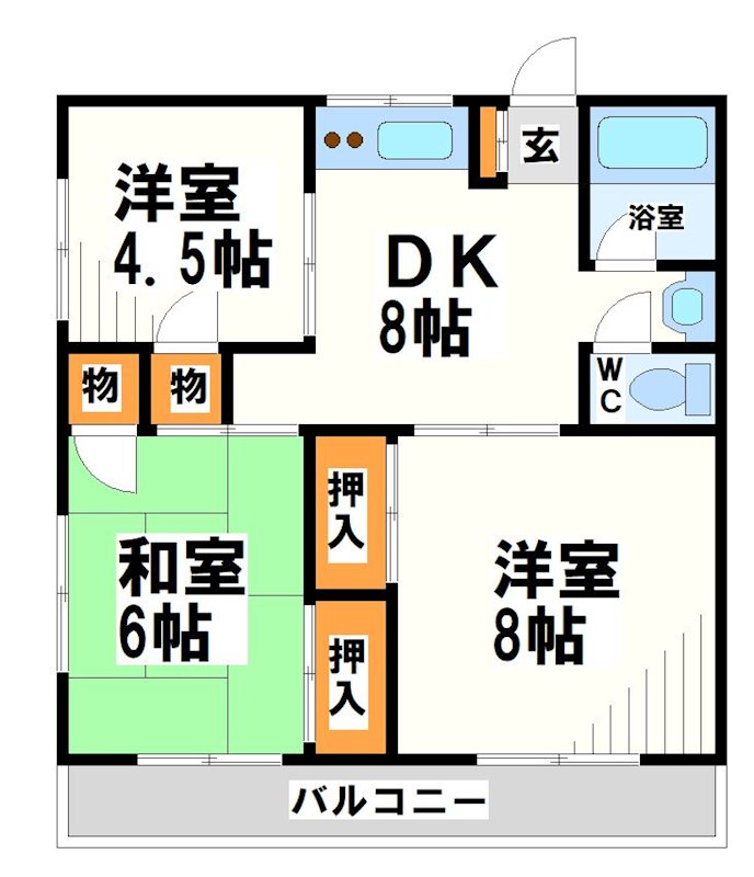 スカイラインマンション　  間取り
