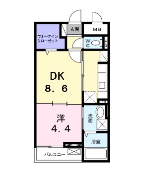プリズプランタンⅡ   間取り