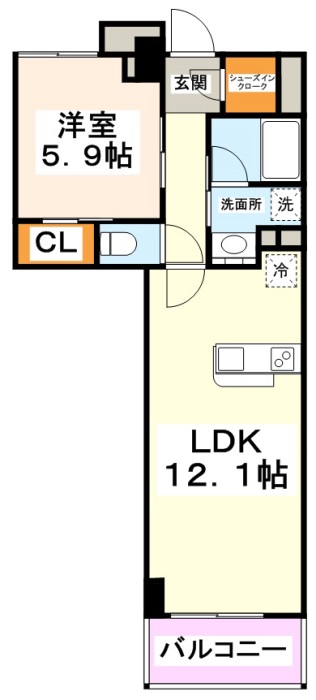京王府中テラス 間取り