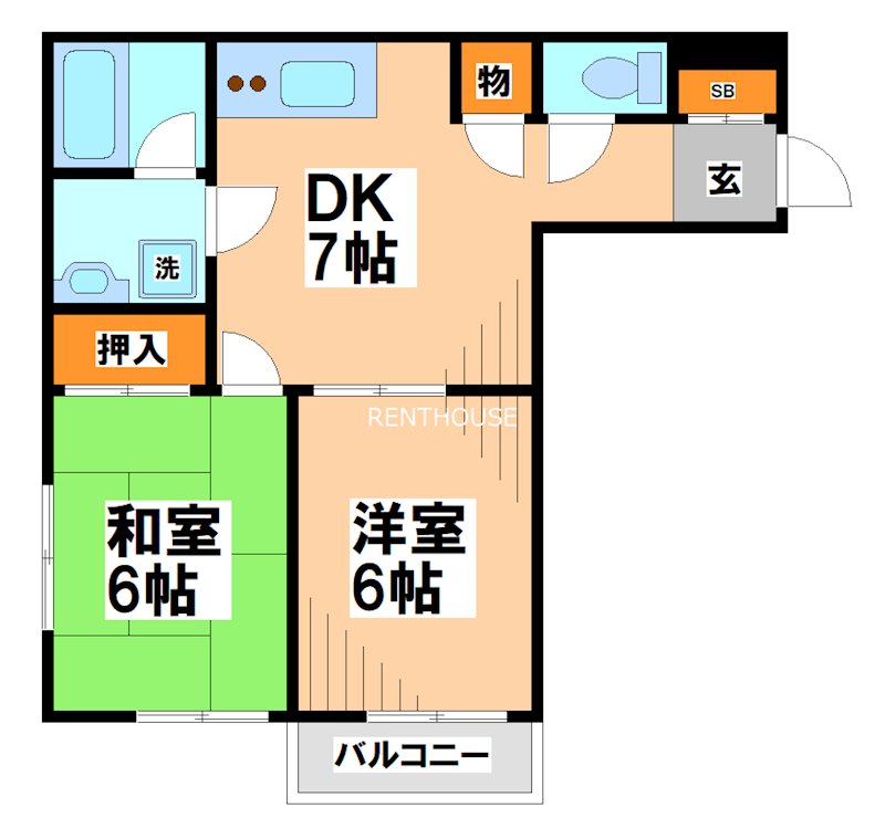 武蔵ハイツⅠ   間取り