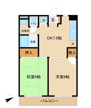 高ひろハイツ　   間取り