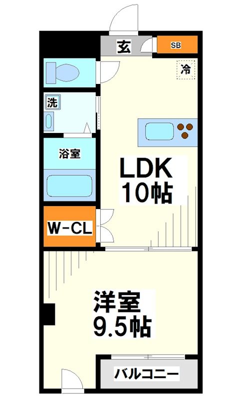 飛田給駅前ビル  間取り