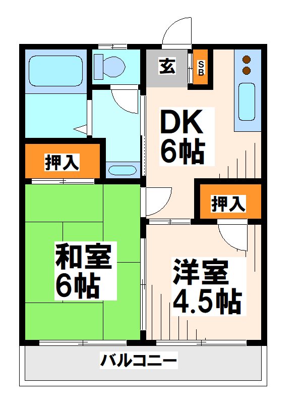 フローラル調布  間取り