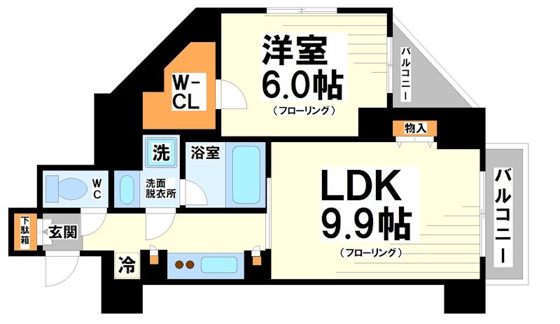 日神デュオステージ新中野 間取り
