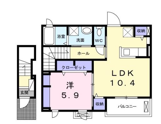 ハイムエルデケイ  間取り