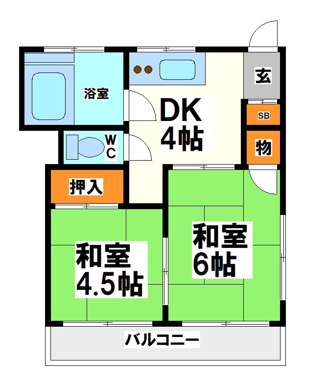 セブンハイツ  間取り