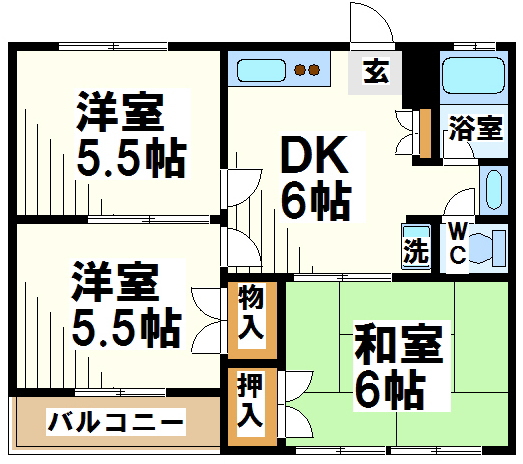第2モトキハイツ 間取り
