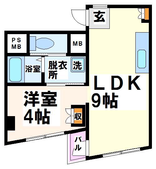 グリーンハイツ木城     間取り