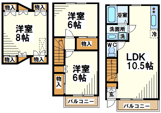 センチュリー上石原13号館   間取り