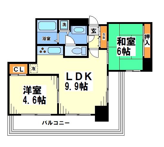 マートルコート調布Ⅲ  間取り