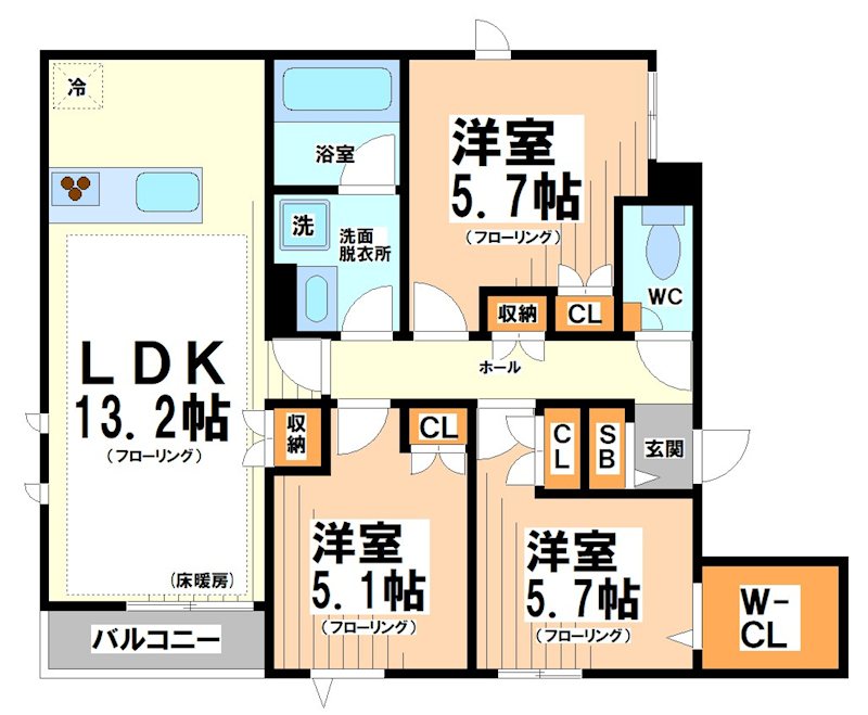 Hilltop East 間取り