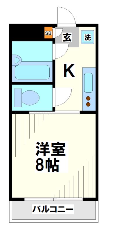 フラット白馬    間取り