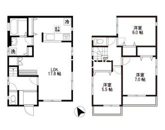府中市白糸台戸建  間取り