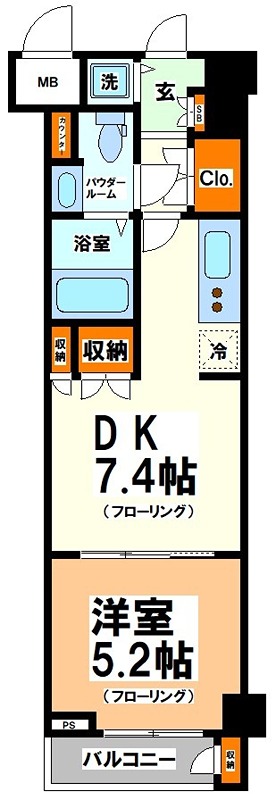 ドゥーエ参宮橋 間取り
