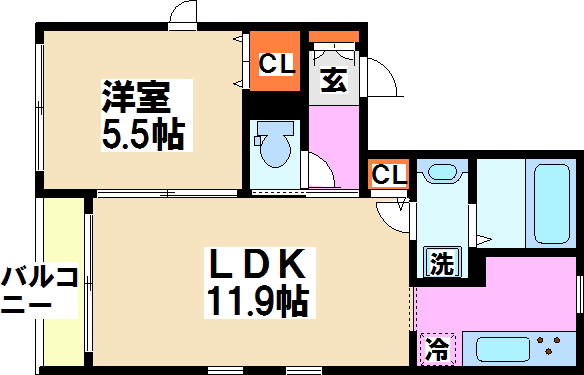 サンメゾン初台  間取り