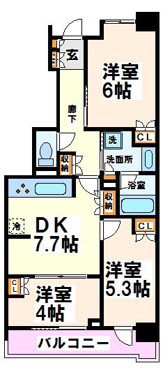 イプセ府中  間取り図