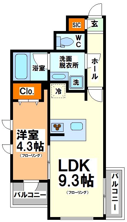 コンポジット渋谷初台  間取り