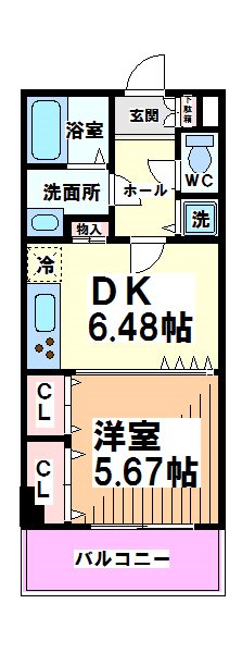 カラーズガーデン  間取り